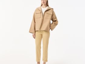 Женская куртка Lacoste из овечьей шерсти