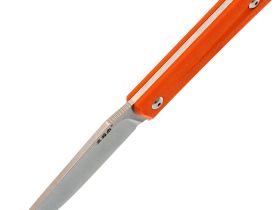Нож Sanrenmu S611-4, сталь 8Cr13MoV, рукоять G10, оранжевый