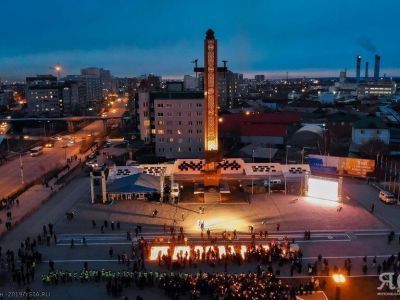 Масштабная акция «Cвеча памяти» с обзором 360 градусов