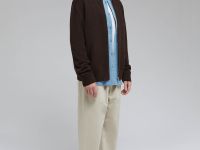 Кардиган на молнии с шерстью