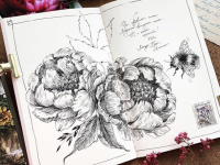 Скетчбук Maxgoodz "Classic" 13х21 см, 32 л, 120 г Голубой