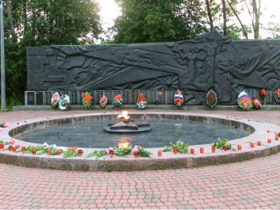 Могила командира партизанского отряда А.П.Пахомова