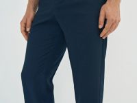 Брюки c микрорисунком, Синий