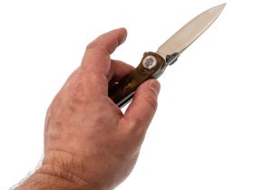 Складной нож Dr.Tech W3610PY, сталь 14C28N, рукоять PEI, желтый