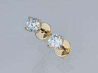 Пусеты из желтого золота э0312пс11210870