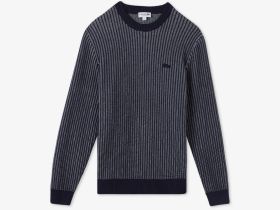 Мужской свитер Lacoste из смеси хлопка и шерсти
