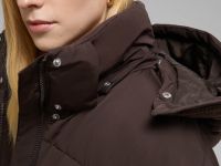 Стеганый пуховик с натуральным пухом