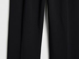 Широкие брюки с ремнём, Черный