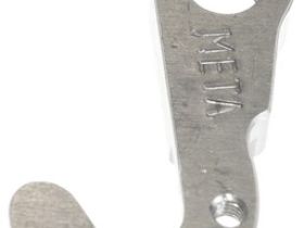 Держатель заднего переключателя "петух" Meta №221 фрезерованный (серебристый)