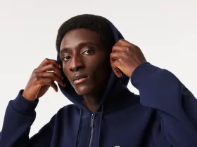 Мужская флисовая толстовка Lacoste на молнии
