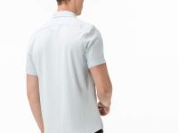 Мужская льняная рубашка Lacoste приталенного кроя