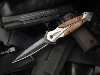 Нож складной Boker Starfighter XL, сталь 440, рукоять кокоболо/сталь