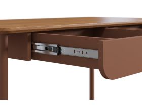 Письменный стол Дорис-3 120x60 Коричневый/Терракотовый