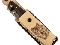 Складной нож Сибиряк, сталь дамаск, рукоять венге