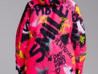 Куртка текстильная с полиуретановым покрытием для девочек