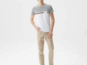 Мужская футболка Lacoste приталенного кроя