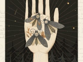 Открытка Дворникова А. "Мотыльки"