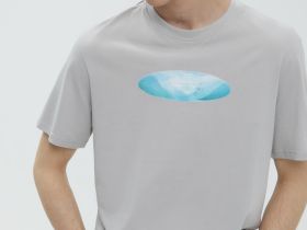 Футболка из хлопка с принтом