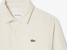 Мужская вельветовая утепленная рубашка Lacoste