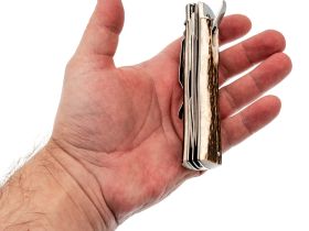 Автоматический многофункциональный нож Mikov Predator, сталь 420, рукоять рог оленя, клипса и штопор