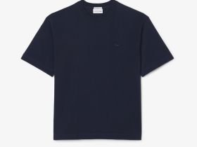 Футболка Lacoste унисекс свободного кроя из органического хлопка