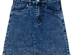 Юбка текстильная джинсовая для девочек