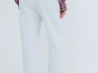 Чиносы с ремнём, Белый