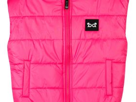 Жилет текстильный с полиуретановым покрытием для девочек