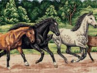 Набор для вышивания PANNA "Дикие лошади"