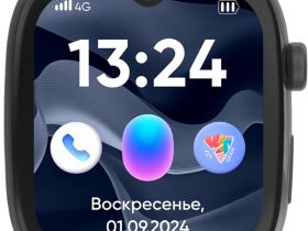 Умные часы Elari KidGram 4G Чёрные