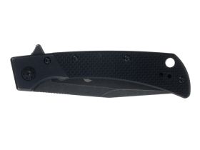 Нож складной Stinger 102 мм, сталь 8Cr14MoV, рукоять сталь/G10, черный