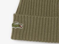 Шерстяная шапка Lacoste Unisex в рубчик