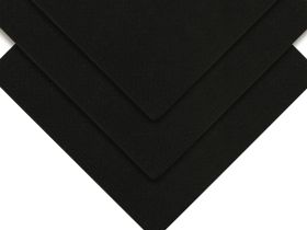 Набор холстов на картоне Гамма "Студия", 3 шт., 6,5*6,5 см, цвет черный, 100% хлопок, 280 г, мелкое