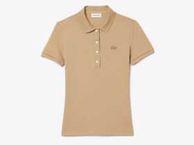 Женское поло Lacoste приталенного кроя из эластичного хлопка