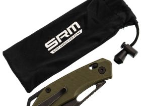 Складной нож SRM Cub 261M-GP, сталь 154CM, рукоять G10, зеленый