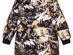 Пальто текстильное с полиуретановым покрытием для девочек