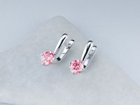 Серьги из белого золота э0912сг04200689_pink