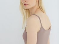 Базовый топ из микрофибры, Коричневый