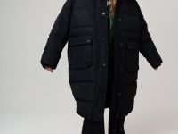 Пальто текстильное с полиуретановым покрытием для девочек