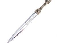 Сувенирный кавказский кинжал K-03, мельхиор