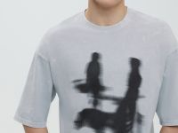 Футболка из хлопка с принтом