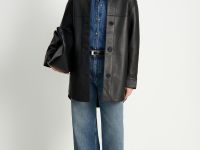 Тренч из натуральной кожи