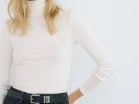 Водолазка из хлопка, Белый