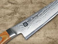 Кухонный нож овощной Shimomura, сталь VG-10 Damascus, рукоять pakka wood