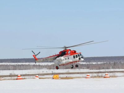 После капремонта в Якутию вернулся вертолет Ми-8МТВ