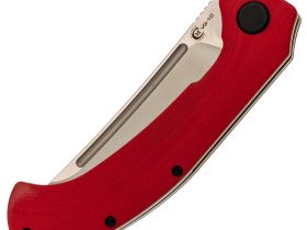 Нож Узбекский средний складной, сталь VG-10, рукоять G10 красный