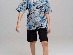 Комплект трикотажный для мальчиков: фуфайка (футболка), шорты