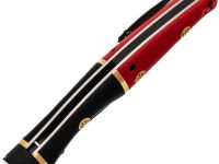 Складной нож Reptilian Трапёр-01 ограниченное издание, сталь D2, рукоять черный и красный G10