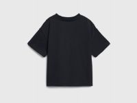 Свободная футболка для девочек, Черный