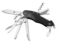 Нож перочинный Stinger FK-KG5011L7B 96 мм, 15 функций, черный, в блистере